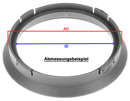 4x Zentrierring 60,1 - 56,6