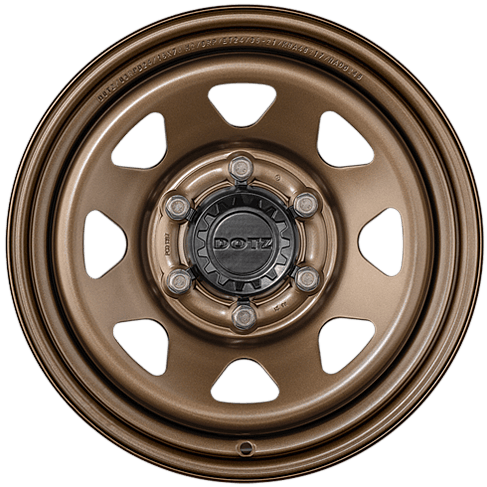 4x DOTZ 4x4 Dakar Bronze Matt 7x16 ET24 6x139.7 | Hub cap included