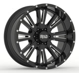 4x rims RID R03 10×20 ET-19 6×135 | glossy black/milled spokes