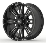 4x rims RID R03 10×20 ET-19 6×135 | glossy black/milled spokes