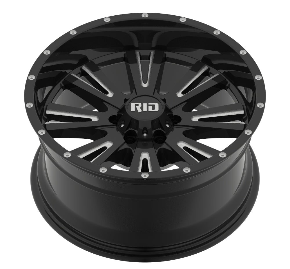 4x rims RID R03 10×20 ET-19 6×135 | glossy black/milled spokes