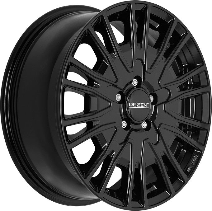 4x DEZENT KE Black 7x17 ET55 5x120 mm | Hub cap included