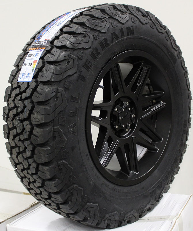 4x Felgen Dirt D62 9x17 ET25 5x120 + 4x Reifen Black Bear AT2 265/70/17