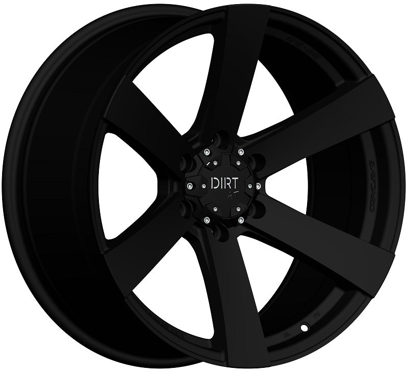 4x Felgen Dirt D91 9,5x20 ET18 6x114,3 + 4x Reifen Black Bear AT2 285/50/20