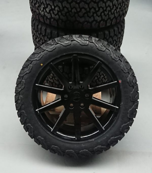 4x rims Dirt D54 9x20 ET25 6x139,7 + 4x tires Black Bear AT2 285/50/20