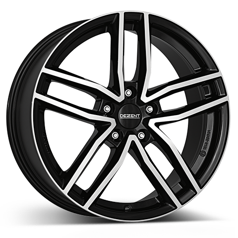 DEZENT TR dark 18 Zoll Felge 8.0x18 ET35 5x112 | black poliert | Wintergeeignet