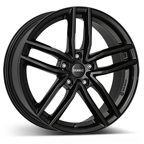 DEZENT TR black 18 Zoll Felge 8.0x18 ET35 5x112 | black einfarbig | Wintergeeignet