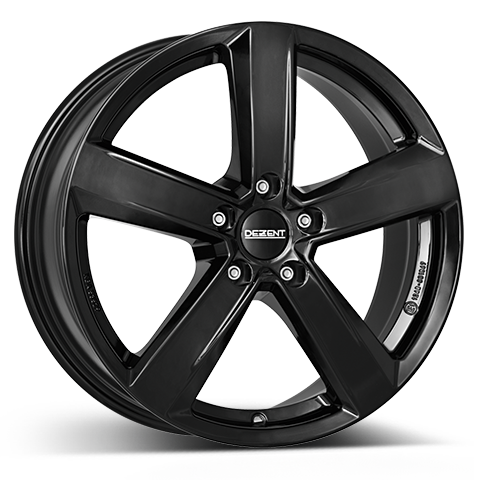 DEZENT TU black 18 Zoll Felge 7.5x18 ET38 5x114.3 | black einfarbig | Wintergeeignet