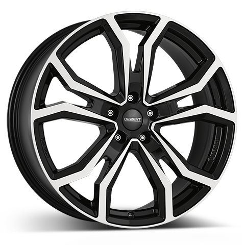 DEZENT TV dark 19 Zoll Felge 8.0x19 ET58 5x120 | black poliert | VOLKSWAGEN - T7 MULTIVAN ab ab 2021.12 | Wintergeeignet