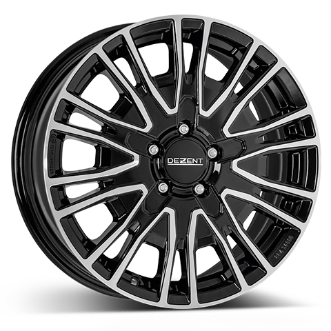 DEZENT KE dark 16 Zoll Felge 6.5x16 ET51 5x120 | black poliert | Wintergeeignet