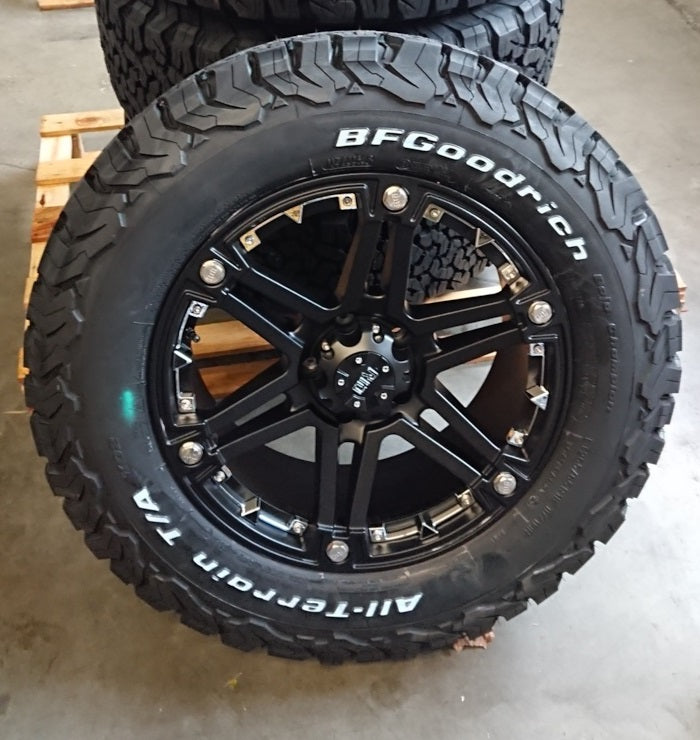 4x Felgen RID R01 9x18 ET20 6x114,3 + 4x Reifen BF KO2