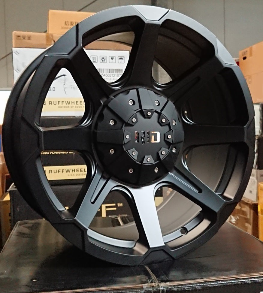 4x Felgen RID R05 9x18 ET18 5x120 + Reifen Black Bear AT2 265/60/18