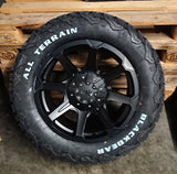 4x Felgen RID R05 9x18 ET18 5x120 + Reifen Black Bear AT2 265/60/18