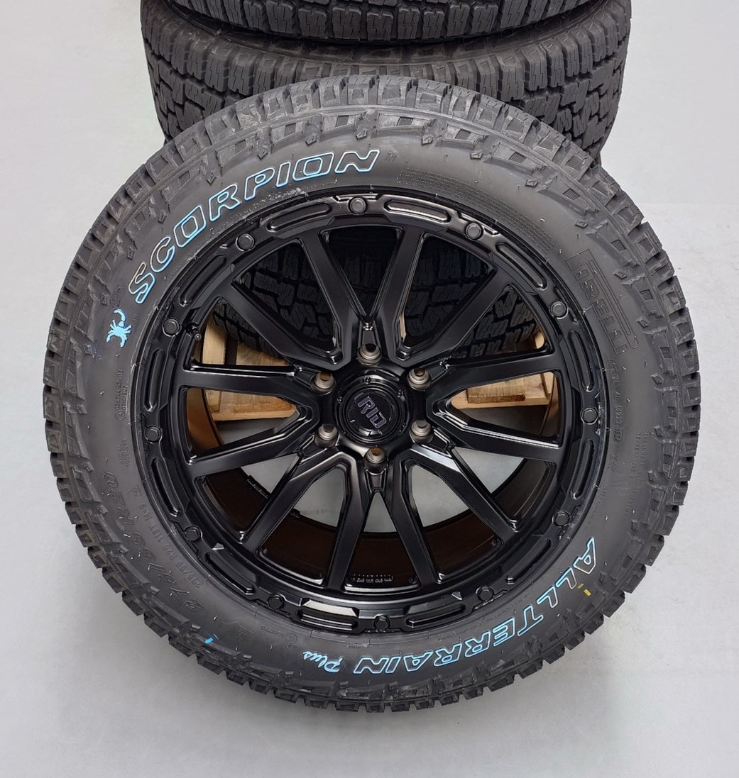 4x Felgen RID R06 9,5x20 ET20 6x139,7 + 4x Reifen Pirelli AT+ 275/55/20