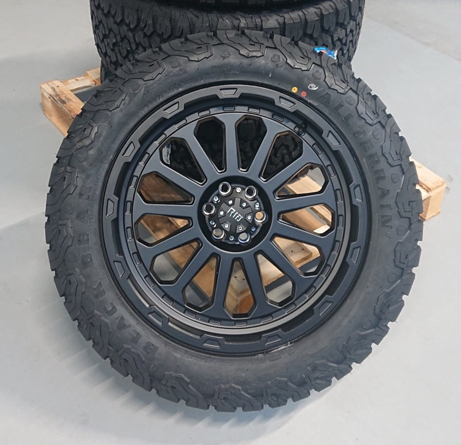 4x Felgen RID R07 9x20 ET20 5x120 + 4x Reifen Black Bear AT2 265/50/20